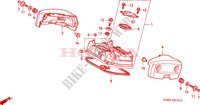 CYLINDER HEAD COVER (REAR) for Honda SHADOW 125 2000