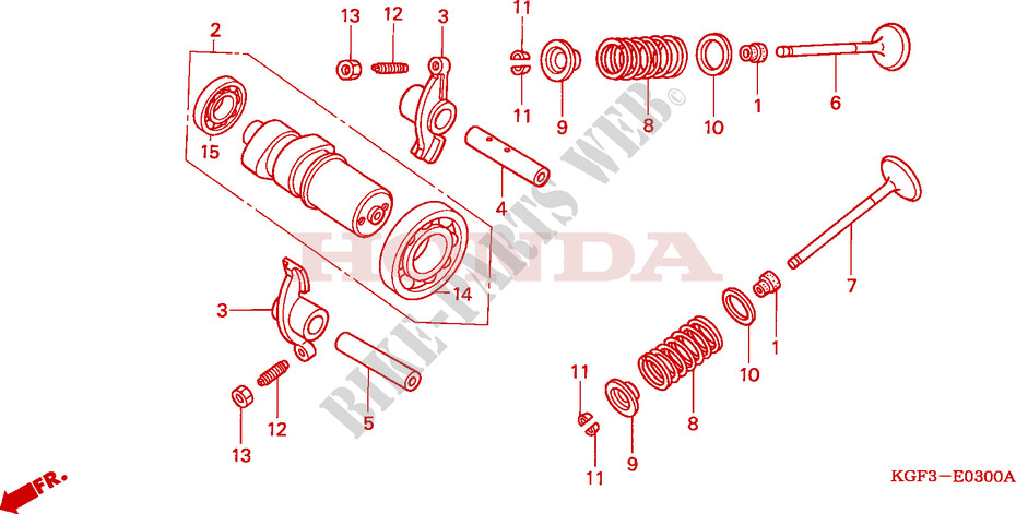 CAMSHAFT for Honda AROBASE 125 STOP AND GO 2004