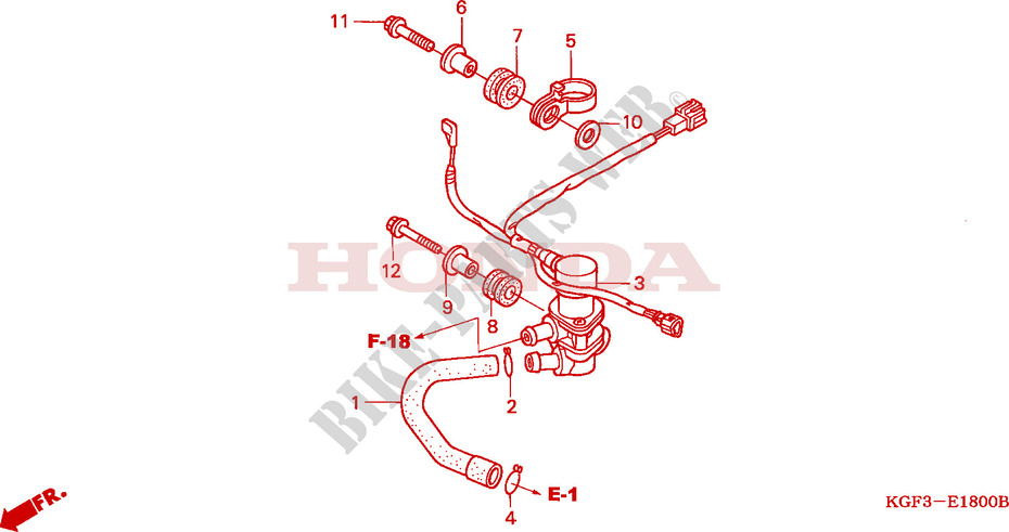 AIR INJECTION VALVE for Honda AROBASE 125 TWO TONE 2002