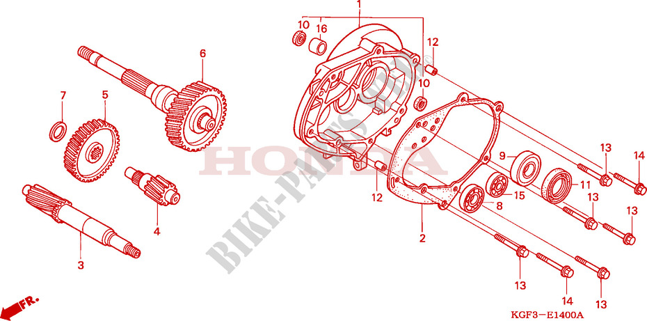 GEARBOX for Honda AROBASE 125 2000