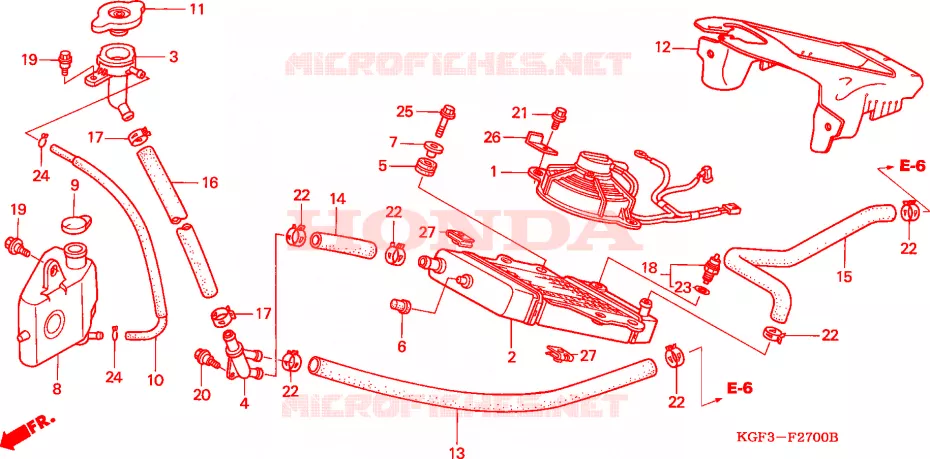 RADIATOR Honda SCOOTER 150 AROBASE 2000  NES150Y