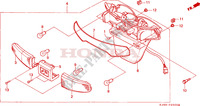 TAILLIGHT (3) for Honda CH 125 SPACY 1994