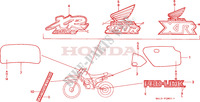 STICKERS (XR250RJ/RK/RL/RM) for Honda XR 250 R 1991