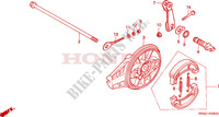 REAR BRAKE PANEL   SHOES for Honda XR 100 2000