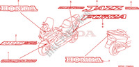 STICKERS for Honda JAZZ 250 ABS 2004