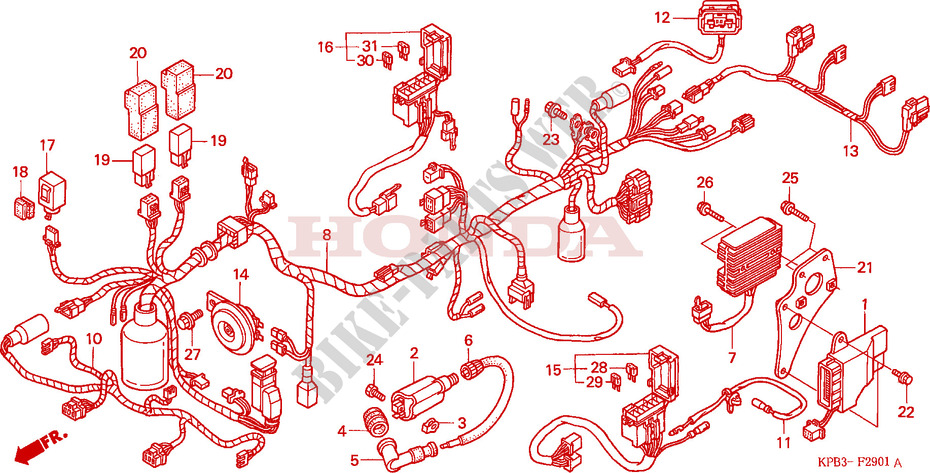 WIRE HARNESS for Honda JAZZ 250 ABS 2001