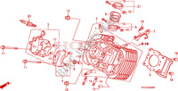 FRONT CYLINDER HEAD for Honda 125 VARADERO série limité 2002