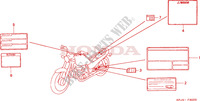 CAUTION LABEL for Honda CB 250 TWO FIFTY 2001
