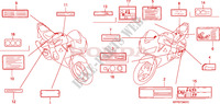 CAUTION LABEL for Honda CBR 125 TRICOLOUR 2010