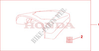 REAR SEAT COWL   BLUE for Honda CBR 125 NOIR 2010