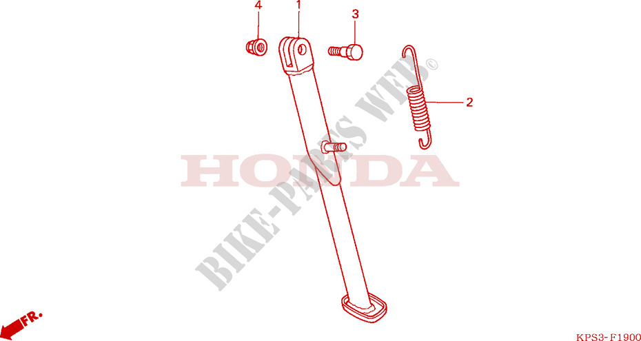 SIDE STAND for Honda CRF 230 F 2003
