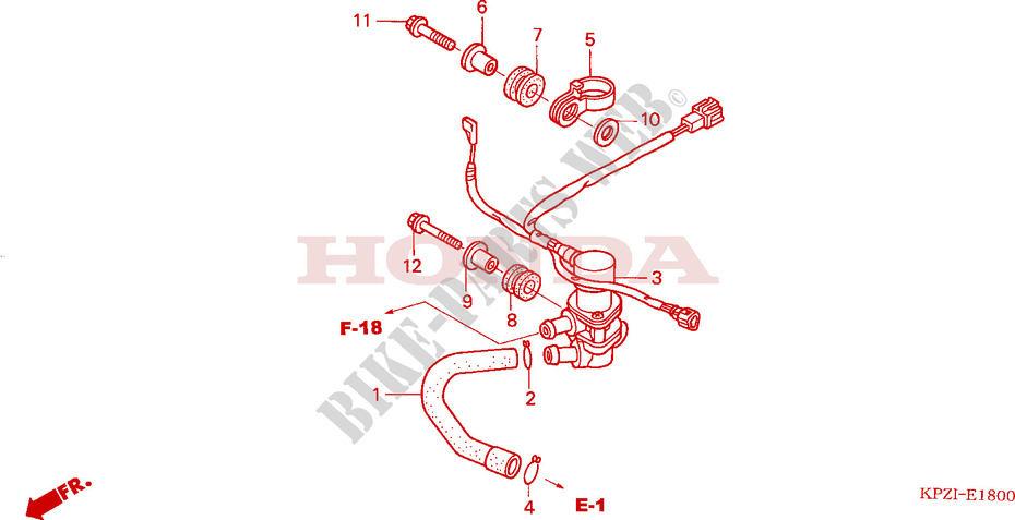 AIR INJECTION VALVE for Honda DYLAN 125 2002
