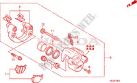 REAR BRAKE CALIPER (FES1257/A7)(FES1507/A7) for Honda S WING 150 FES SPECIAL 2007