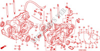 CRANKCASE for Honda CRF 250 R RED 2008