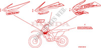 MARK (CRF250R8/9) for Honda CRF 250 R RED 2008