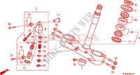 STEERING STEM(CRF250R8/9) /STEERING DAMPER for Honda CRF 250 R RED 2009