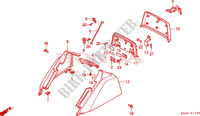 TRUNK COVER for Honda CN 250 HELIX 1993