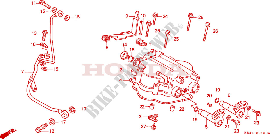 CYLINDER HEAD COVER for Honda CN 250 HELIX 1987