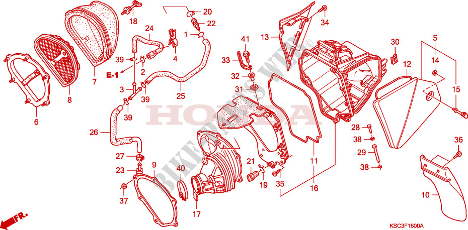 AIR CLEANER for Honda CRF 250 X 2004