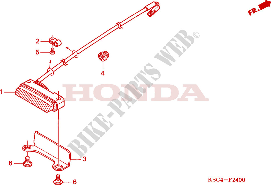TAILLIGHT for Honda CRF 250 X 2004