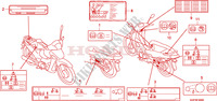 CAUTION LABEL for Honda INNOVA 125 2012