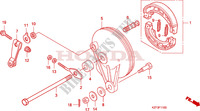 REAR BRAKE PANEL   SHOES for Honda INNOVA 125 2012