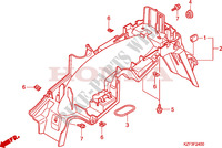 REAR FENDER for Honda INNOVA 125 2012