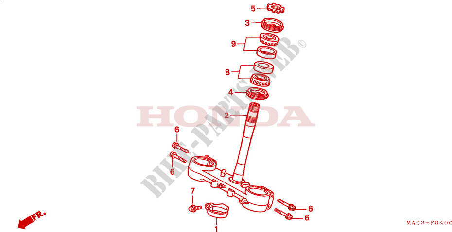 STEERING DAMPER for Honda CR 500 R 2000