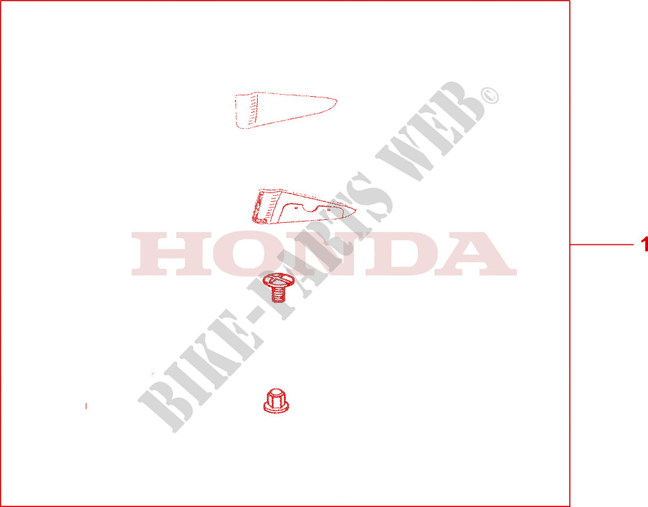 MIRROR DEFLECTOR KIT for Honda PAN EUROPEAN ST 1100 ABS 2000
