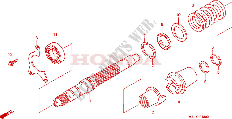 PRIMARY SHAFT for Honda ST 1100 ABS 2002