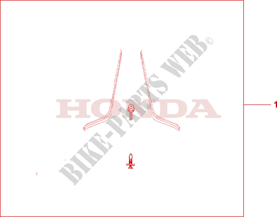 SIDE COWL DEFLECTOR KIT for Honda PAN EUROPEAN ST 1100 ABS 2000