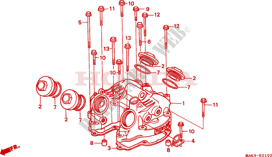 CYLINDER HEAD COVER for Honda FX 650 2000