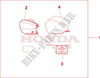 PILLION BAG for Honda CBR 1100 SUPER BLACKBIRD TWO TONE 2005