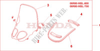 HIGH WINDSHIELD for Honda DEAUVILLE 650 1998
