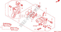 REAR BRAKE CALIPER (NT650V2/3/4/5) for Honda DEAUVILLE 650 50HP 2005