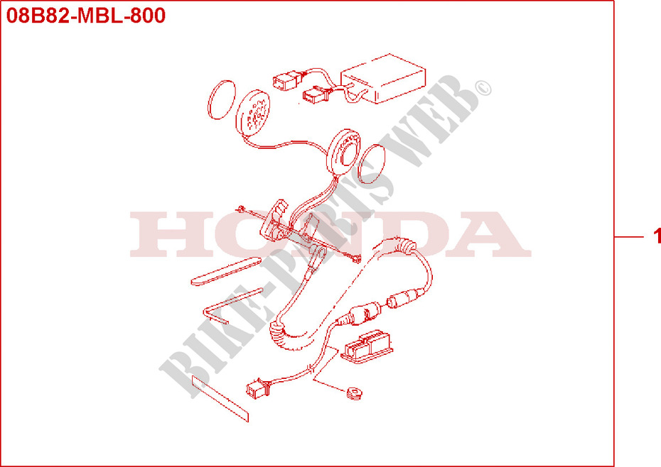 MIC SET for Honda DEAUVILLE 650 2001
