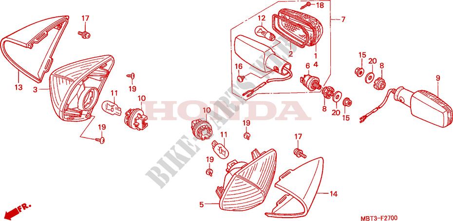 INDICATOR for Honda XL 1000 VARADERO 2001