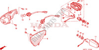 INDICATOR for Honda XL 1000 VARADERO ABS BLUE RED 2006