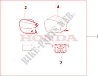PILLION BAG for Honda CBR 600 F4 2003