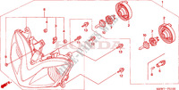 HEADLIGHT for Honda CBR 600 F RED 2007