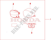 PILLION BAG for Honda CBR 600 ROSSI 2001