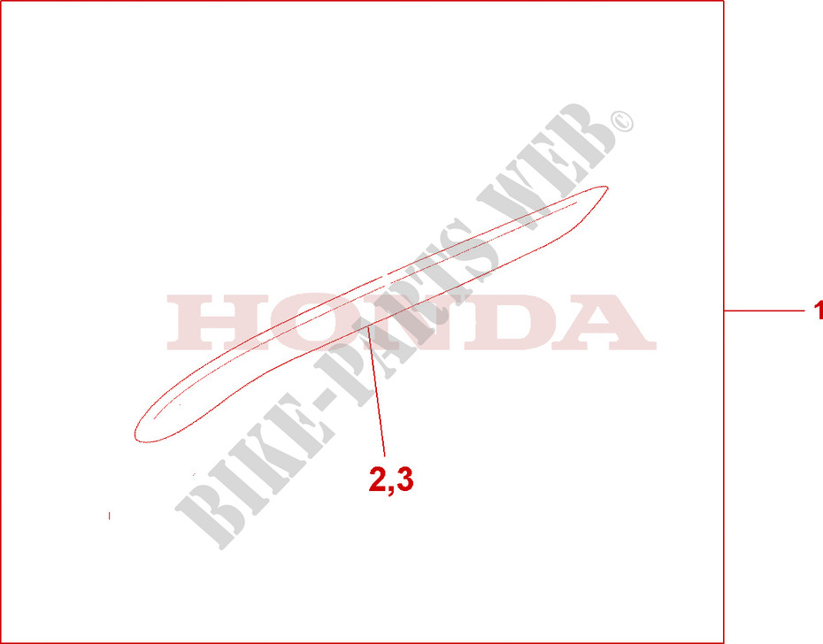COWL GARNISH for Honda GL 1800 GOLD WING ABS 2003