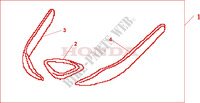 FRONT FENDER ORNAMENT for Honda GL 1800 GOLD WING ABS NAVI AIRBAG 2011