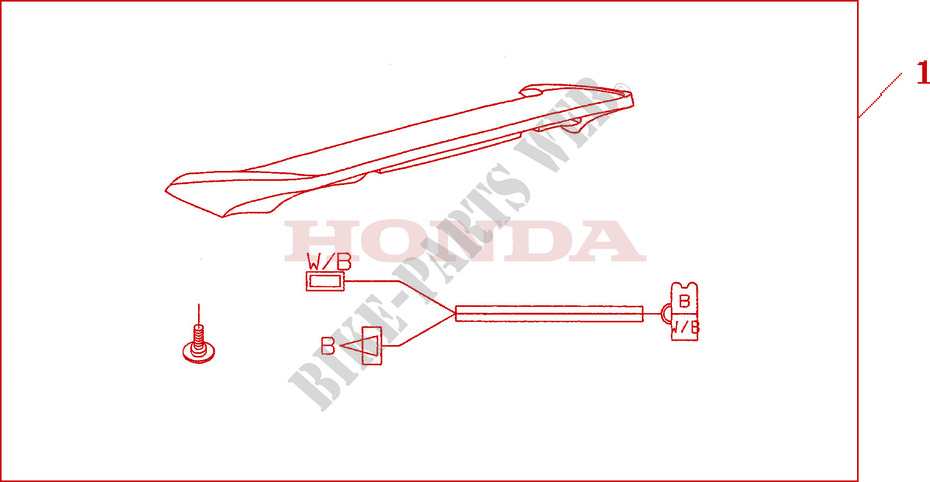 SPOILER R*NHA73M* for Honda GL 1800 GOLD WING ABS AIRBAG 2010