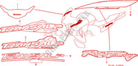 STICKERS for Honda TRANSALP 650 2002