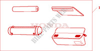 HANDLEBAR POUCH DX for Honda TRANSALP 650 2001