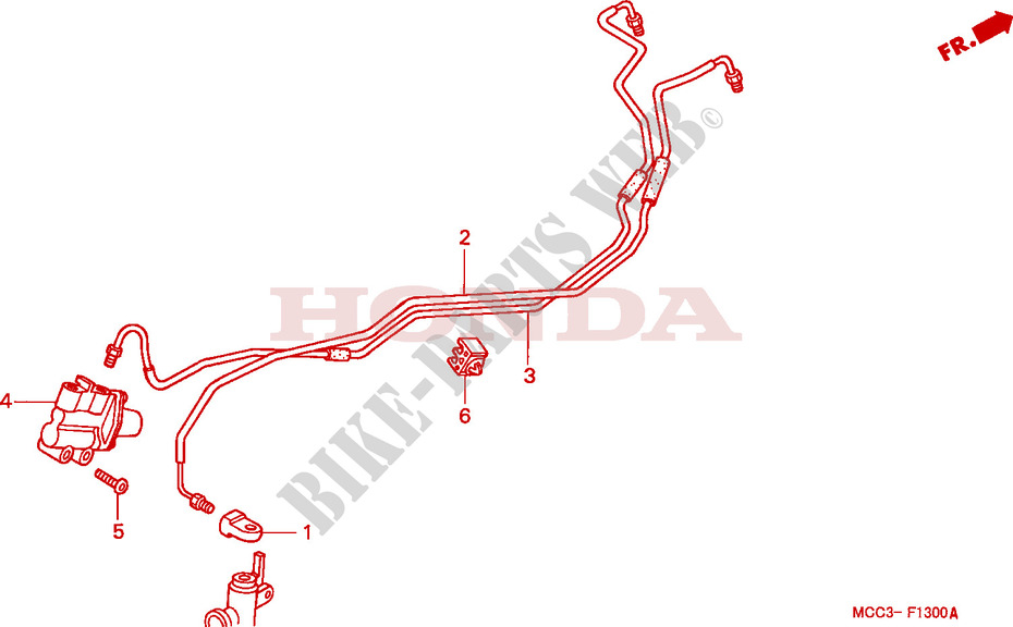 BRAKE CONTROL VALVE for Honda CB 1100 X11 2001