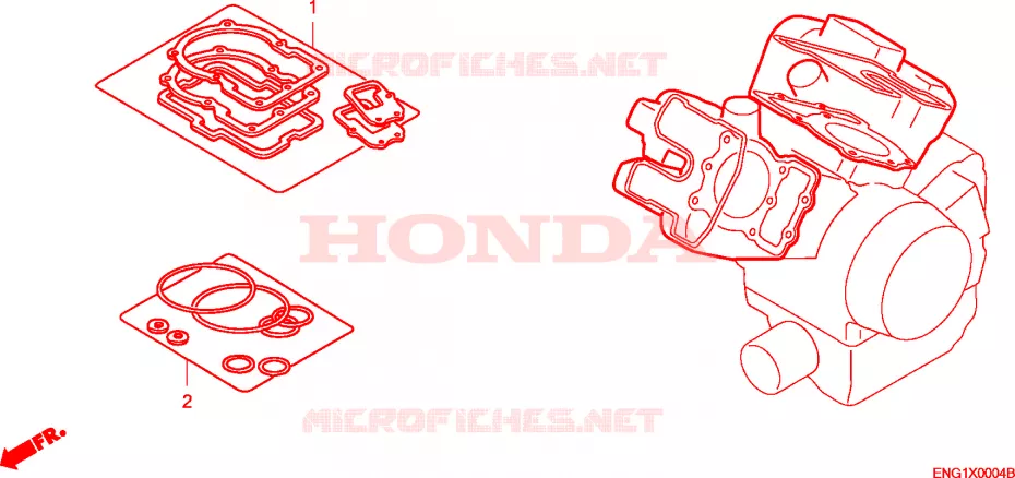 GASKET KIT Honda MOTO 1000 SP 2001  VTR1000SP1