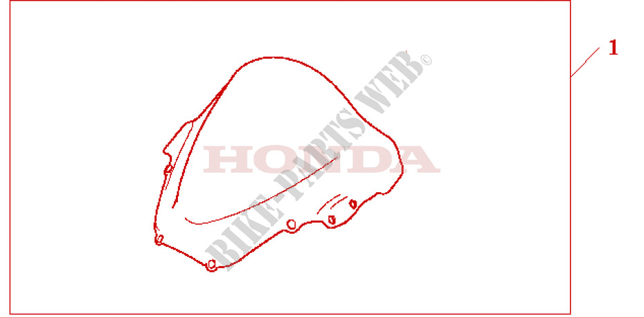 HIGHWIND SCREEN HORNET S for Honda VTR 1000 SP1 100CV 2000