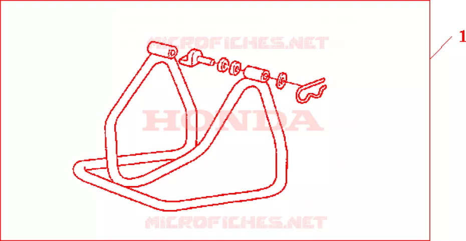 REAR MAINTENANCE STAND VT600C Honda MOTO 1000 SP 2000  VTR1000SPY